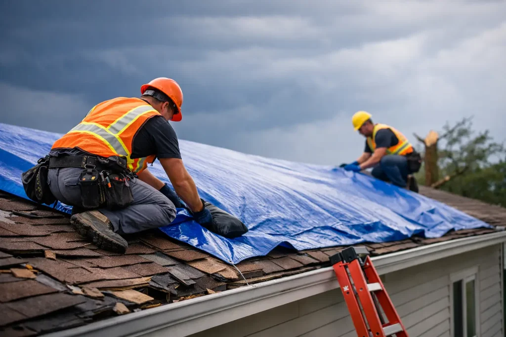 Emergency Roof Tarp Service After Storm Damage
